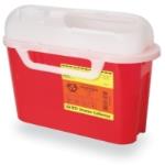 SHARPS CONTAINER BD 5.4QT SIDE ENTRY RED